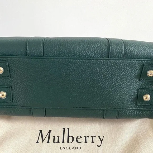 New Mulberry 'Bayswater' in Mulberry Green Leather Tote  - MSRP $1650 - Picture 3 of 10